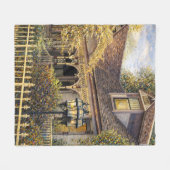 Fantasy Victorian Gingerbread I フリースブランケット (正面(横))