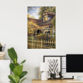 Fantasy Victorian Gingerbread I ポスター (ホームオフィス)