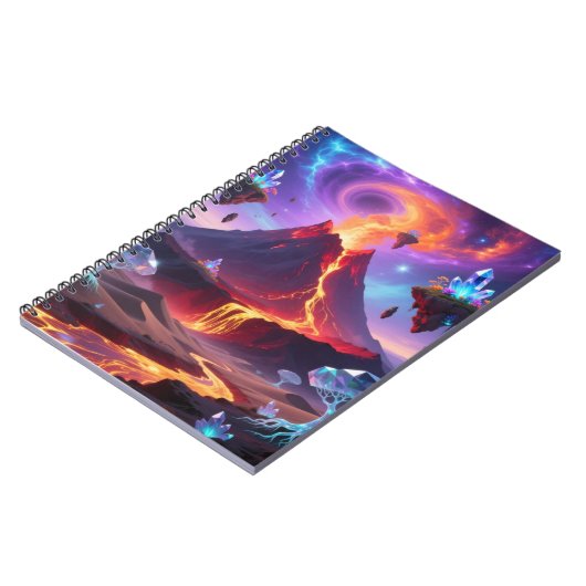 Fantasy Volcano World Photo Notebook ノートブック (左側)