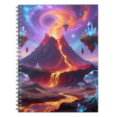 Fantasy Volcano World Photo Notebook ノートブック (正面)