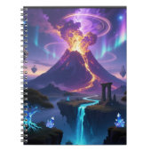 Fantasy Volcano World Photo Notebook ノートブック (正面)