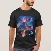 Fantasy Volcano World T-Shirt Tシャツ (正面)