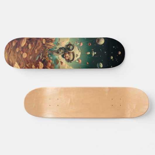 Fantasy wall art skateboard.  スケートボード (横)