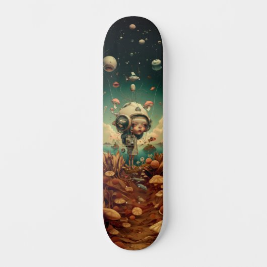 Fantasy wall art skateboard. スケートボード (正面)