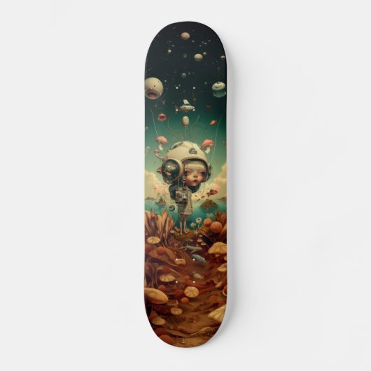 Fantasy wall art skateboard. スケートボード (正面)