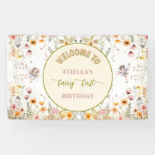 Fantasy wildflower fairy first Welcome sign 横断幕 (横)