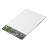 Fantasy World Green And Gray Abstract Fractal Art ノートパッド (アングル)