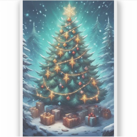 Fantasy Xmas Tree シール (正面)
