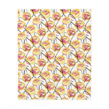 Fantasy Yellow Roses Black Grunge Ink lines 