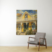 Fantasy Yellow Victorian House タペストリー (インサイチュ)