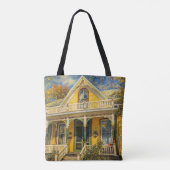 Fantasy Yellow Victorian House トートバッグ (裏面)