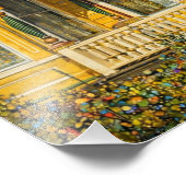 Fantasy Yellow Victorian House フォトプリント (角)