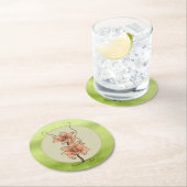 Fantasyblume  runder pappuntersetzer ラウンドペーパーコースター (インサイチュ)