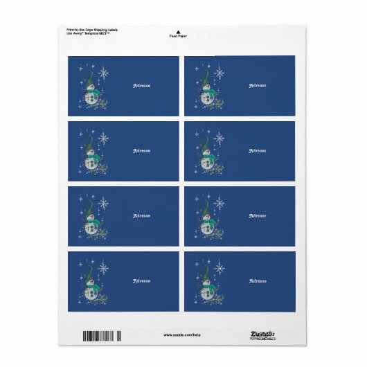 Fantasyschneemann ラベル (フルシート)