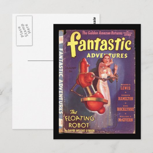 『Fantistic Adventures v03 n01 (1941-01.Ziff-Davis) ポストカード (正面/裏面)