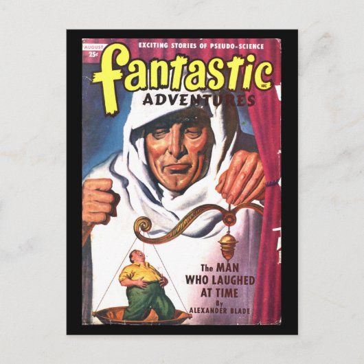 『Fantistic Adventures v11 n08』(1949年8月)_Pulp Art ポストカード (正面)