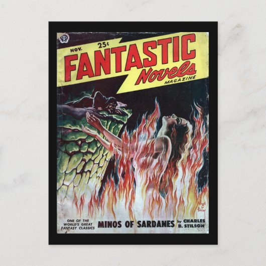 『Fantistic Nevels v03 n04 (1949-11.人気がある)_Pulp Ar』 ポストカード (正面)