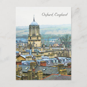 Fantistic View、Oxford、England、Roof Top #2 ポストカード