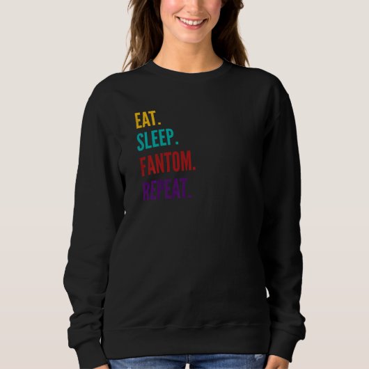Fantom Crypto 食べ Sleep Fantom Repeat 1 スウェットシャツ (正面)