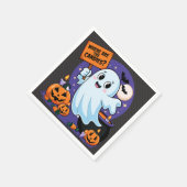 Fantôme halloween humour bonbon スタンダードカクテルナプキン (角)