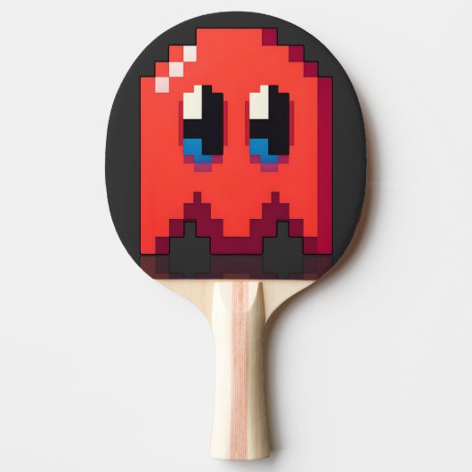 fantôme red pixel art fanart PacMan  卓球ラケット (正面)