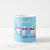 🏄‍♂️ Fantômes Surfeurs Trop Cool - Illustration F コーヒーマグカップ (中央)