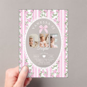 Fany One Love Shack フォトコラージュ 1歳の誕生日 アクリル招待状 (インサイチュ (ポータブル))
