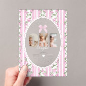 Fany One Love Shack Photo collage 1st Birthday アクリル招待状 (インサイチュ (ポータブル))