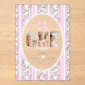 Fany One Love Shack Photo collage 1st Birthday アクリル招待状 (正面)