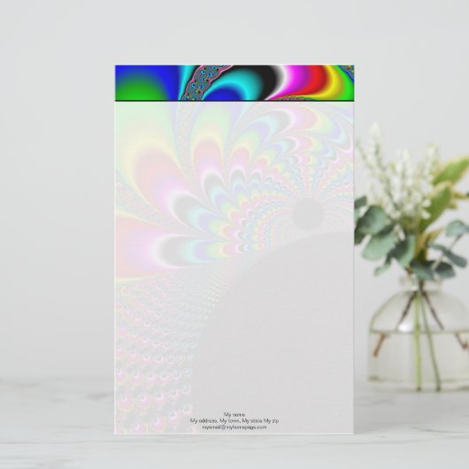 Fanyc - Mandelbrot Fractal Art 便箋 (スタンド正面)