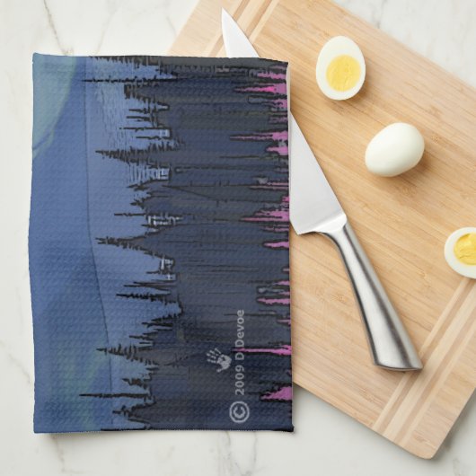 Far North Summer  キッチンタオル (四つ折り)