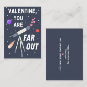 Far Out Classroom Valentine's Day ノートカード (正面/裏面)