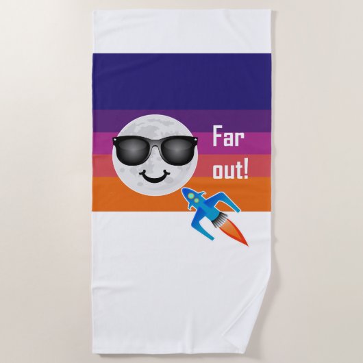 Far Out Design - ビーチタオル (正面)