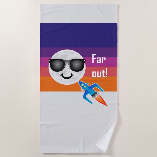 Far Out Design - ビーチタオル (正面)