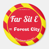 Far Sit E Red/Yellow Magnet マグネット (正面)