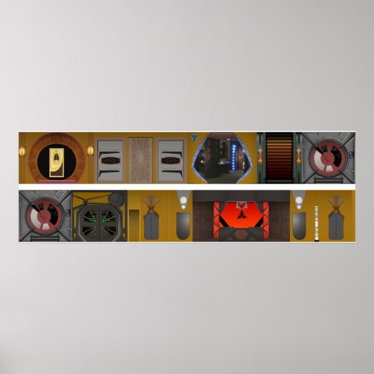 Far Space Station Promenade Diorama background ポスター (正面)