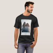 Faraglioni Di Capriからのフレーム – イタリア Tシャツ (正面フル)