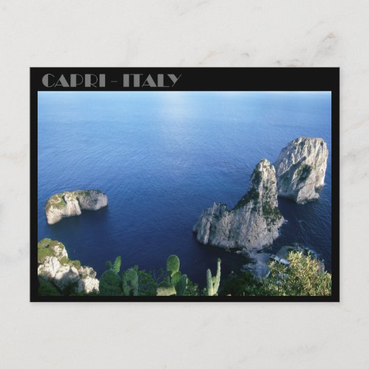 Faraglioni Rocks, Isle of Capriポストカード ポストカード (正面)
