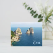 Faraglioni stacks、Capri、イタリア ポストカード (スタンド正面)