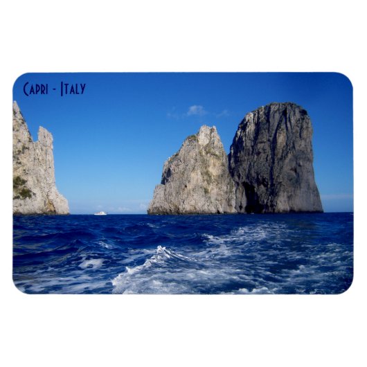 Faraglioni Stacks, Isle of Capri – ナポリ – イタリア マグネット (横)