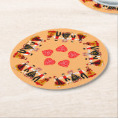 Farandole d'Alsace, France ラウンドペーパーコースター (アングル)