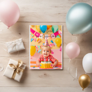 Farbenfrohe Alles Liebe zum Geburtstag 🍀 ポストカード