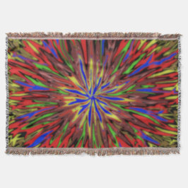 Farbenfrohe Decke スローブランケット