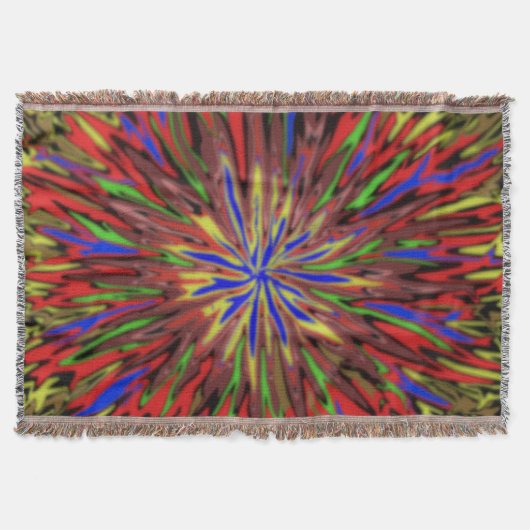 Farbenfrohe Decke スローブランケット (正面)