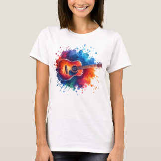 Farbenfrohe Gitarre Tシャツ