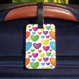 Farbenfrohe Herzen ラゲッジタグ