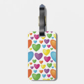 Farbenfrohe Herzen ラゲッジタグ (裏面縦)