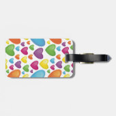Farbenfrohe Herzen ラゲッジタグ (裏面横)