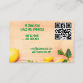 Farbenfrohe Saftbar 名刺 (裏面)