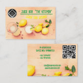 Farbenfrohe Saftbar 名刺 (正面/裏面)